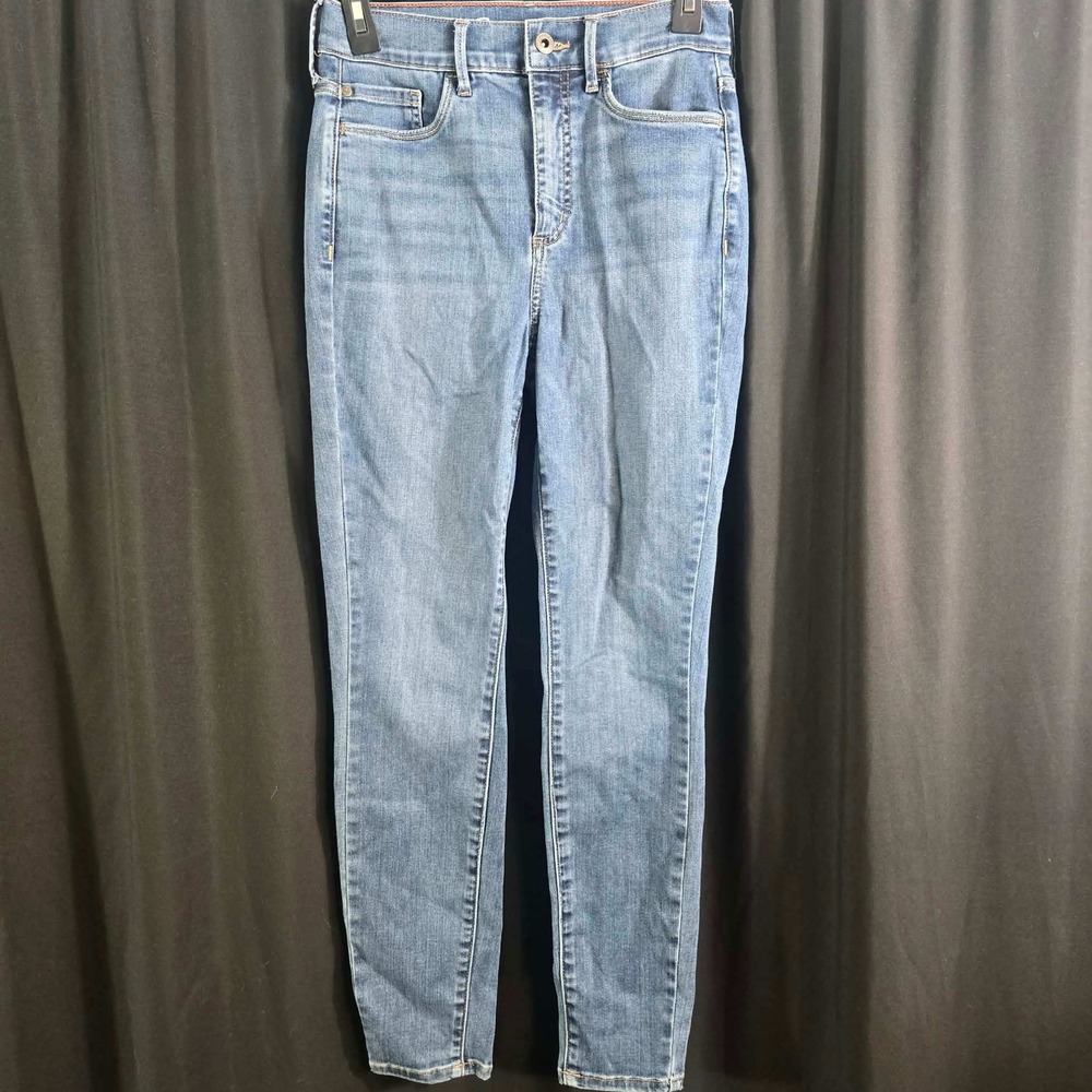 Eddie Bauer Womens 4 Blue High Rise Skinny Jeans Stretch Tencel Denim Pants